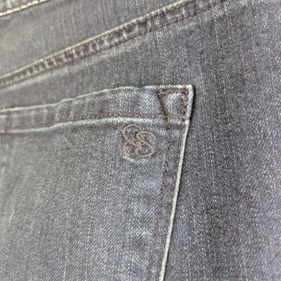 JESSICA SIMPSON Skinny Crop Ankle Zip Jeans Sz 30 - Picture 7 of 11